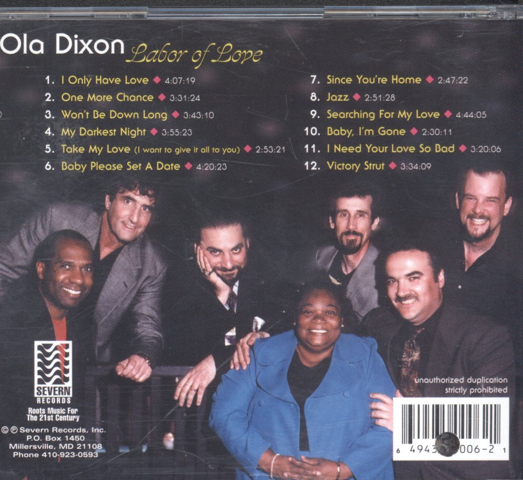 Ola Dixon - Labor Of Love - Cd
