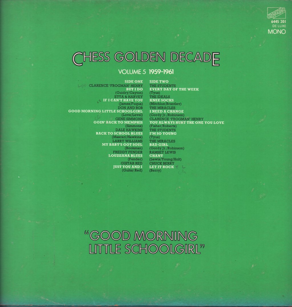 Chess Golden Decade - Volume 5 1959-1961 Good Morning Little Schoolgirl - Lp