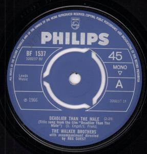 Walker Brothers - Deadlier Than The Male - 7 Inch