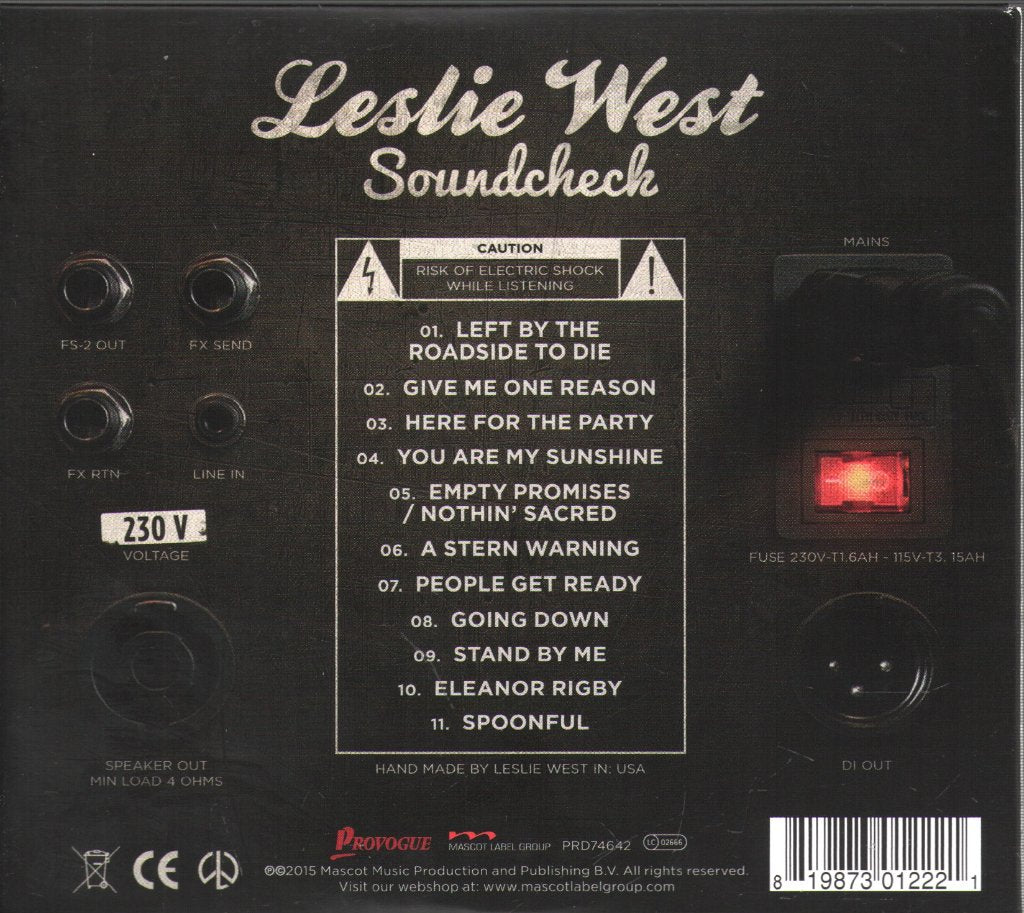 Leslie West - Soundcheck - Cd
