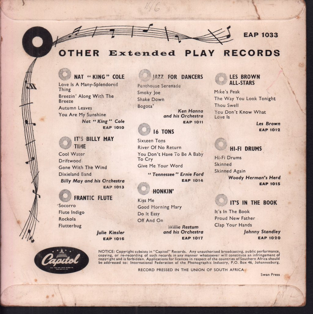 Dean Martin And Jerry Lewis - Songs From The Film Pardners - 7 Inch