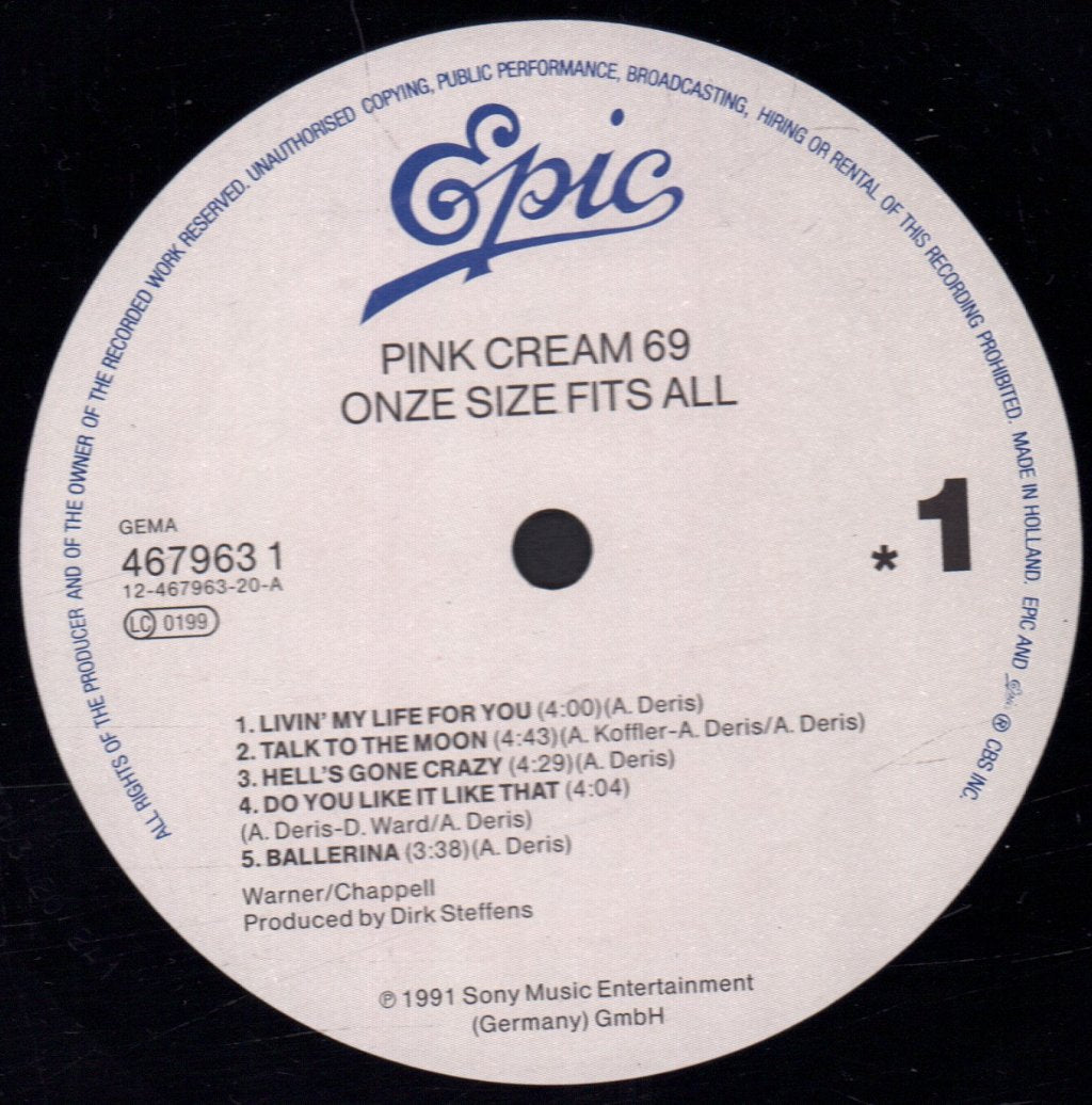Pink Cream 69 - One Size Fits All - Lp