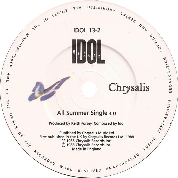 Billy Idol - Catch My Fall - 7 Inch