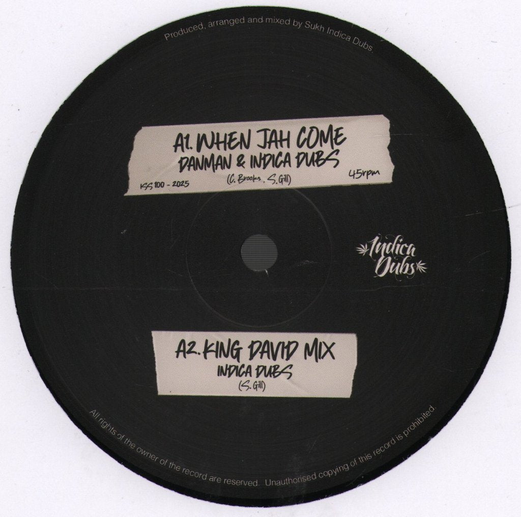 Indica Dubs & Danman - When Jah Comes - 10 Inch
