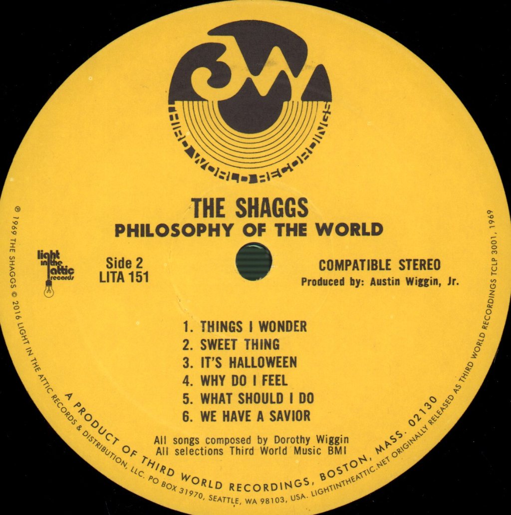 Shaggs - Philosophy Of The World - Lp