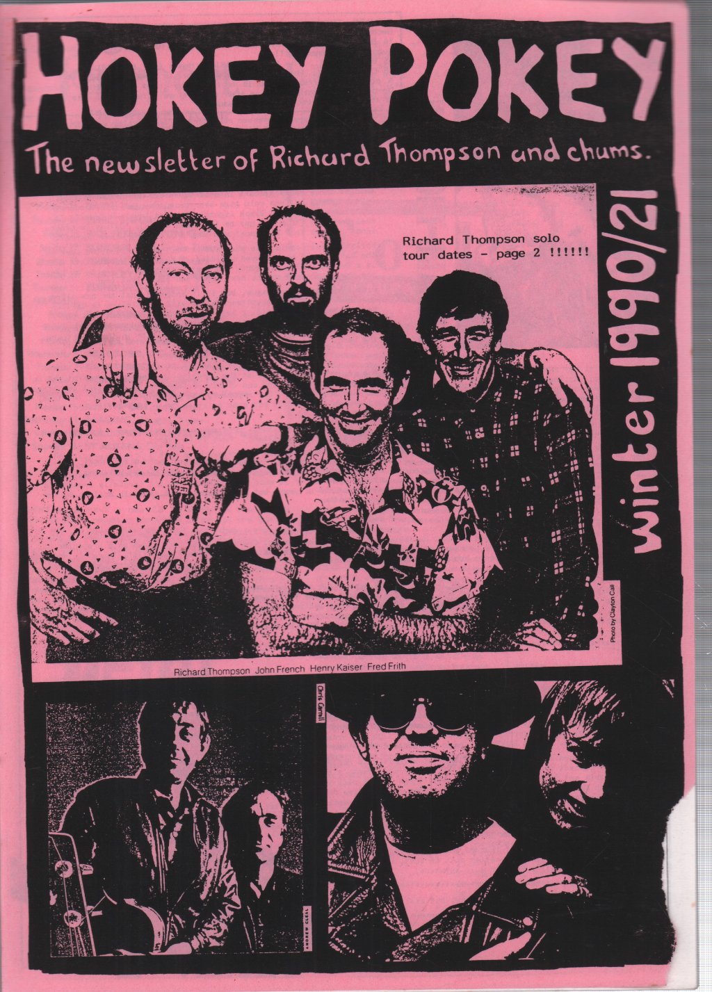 Richard Thompson - Hokey Pokey 21 -Winter 1990 - Fanzine