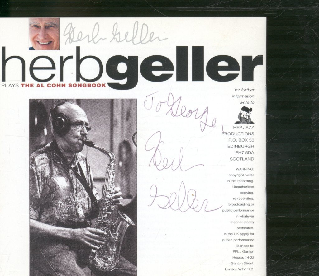 Herb Geller - Plays The Al Cohn Songbook - Cd