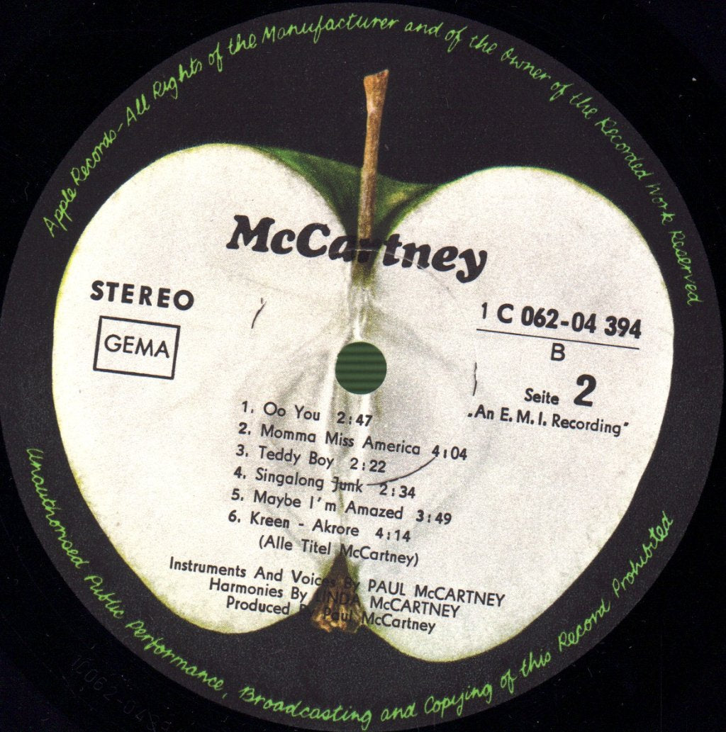 Paul McCartney - McCartney - Lp