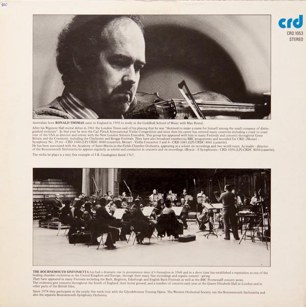 Ronald Thomas - beethoven Violin Concerto In D Major, Op.61 - Lp