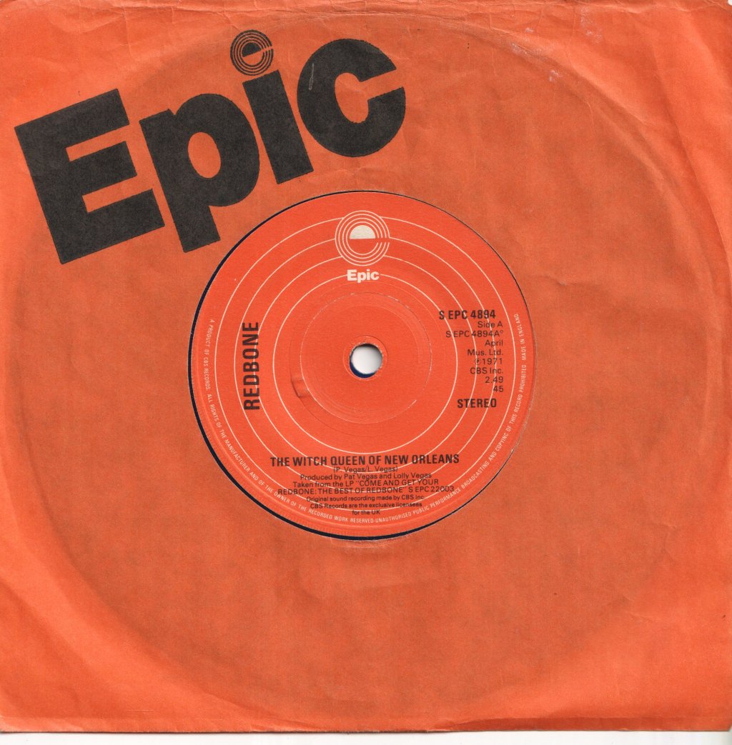 Redbone - Witch Queen Of New Orleans / Wovoka - 7 Inch