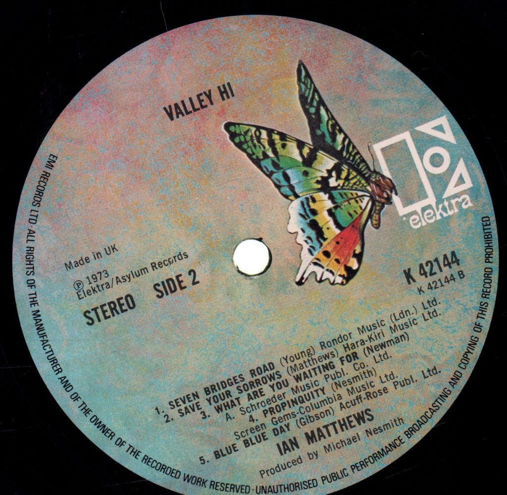 Iain Matthews - Valley Hi - Lp