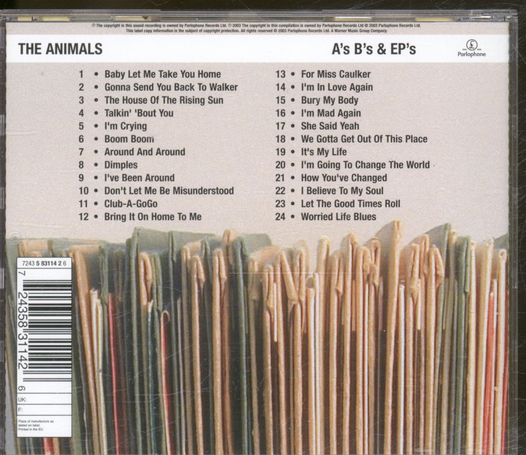 Animals - A's B's And Ep's - Cd