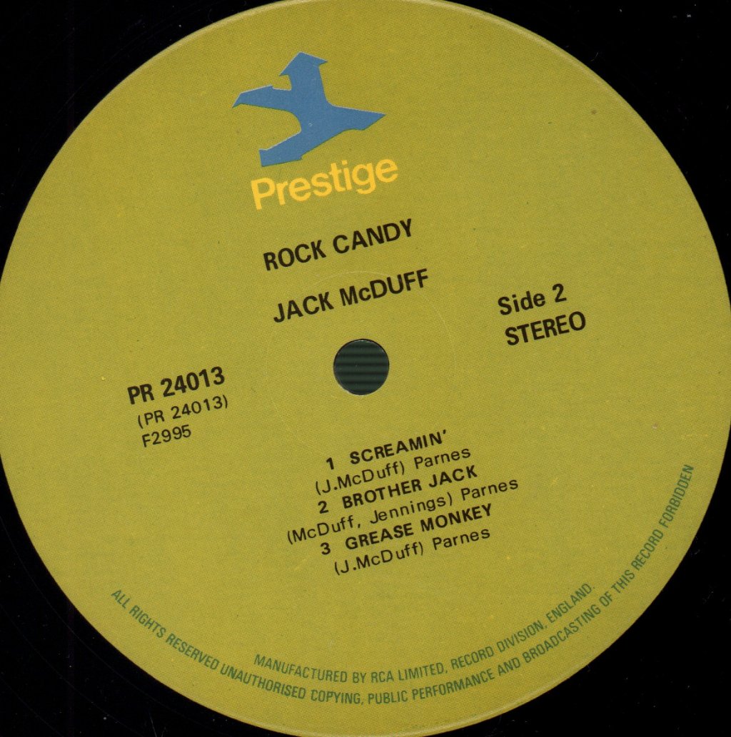 Brother Jack McDuff - Rock Candy - Double Lp