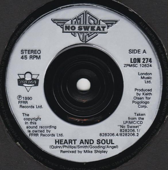 No Sweat (Rock Group) - Heart And Soul - 7 Inch