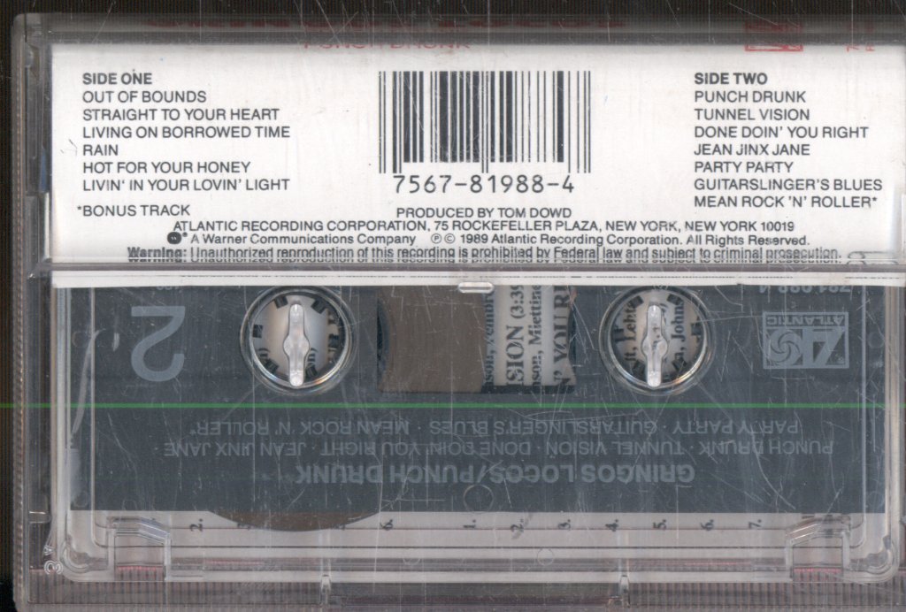Gringos Locos - Punch Drunk - Cassette