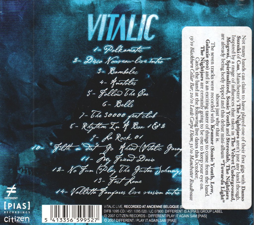 Vitalic - V Live - Cd