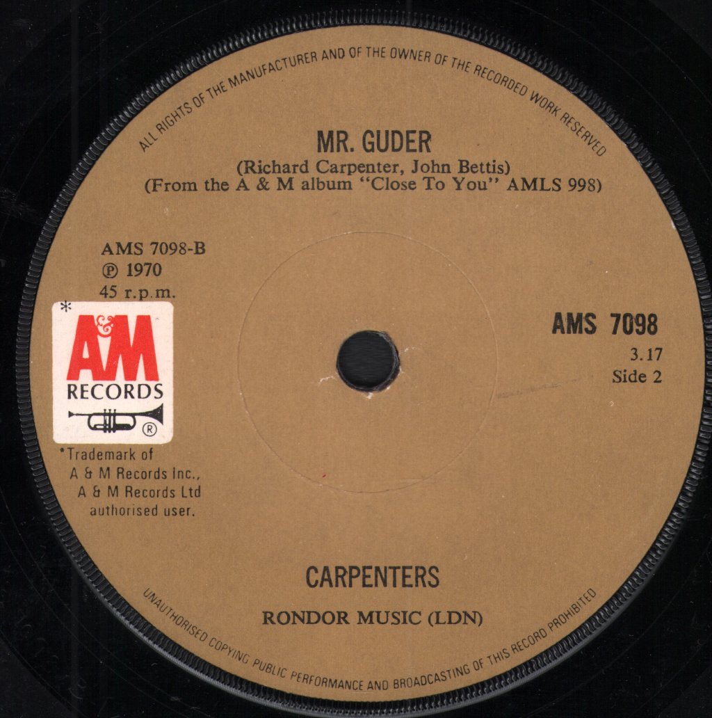 Carpenters - Jambalaya - 7 Inch