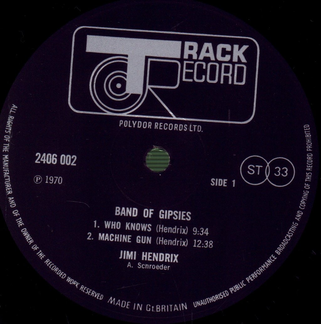 Jimi Hendrix - Band Of Gypsies - Lp