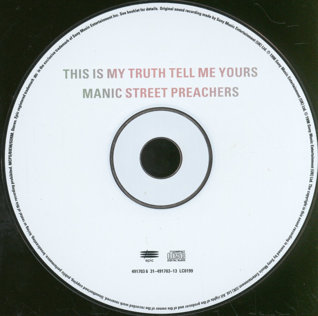 Manic Street Preachers 10インチ レコード UK限定盤 Manic Street