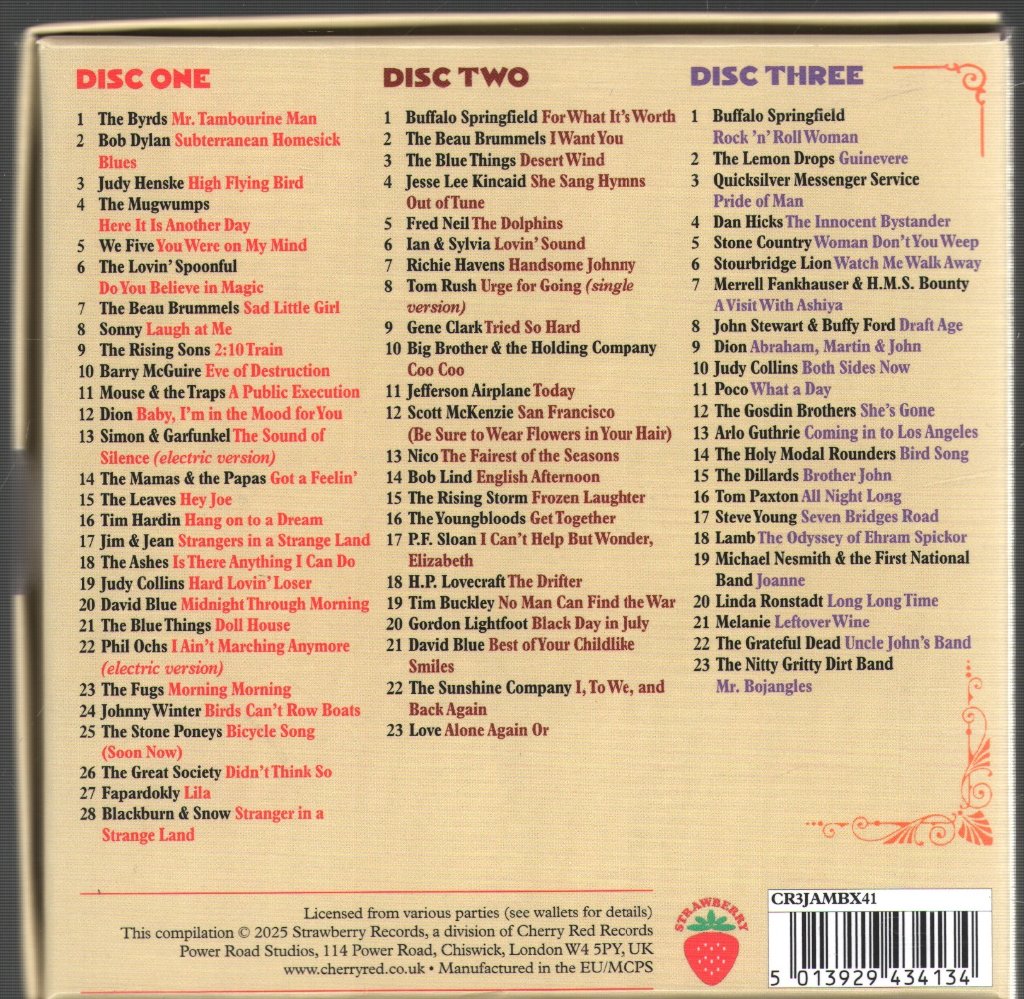 Various Artists - Jingle Jangle Morning - The 1960s U.S. Folk-Rock Explosion - Cd Set