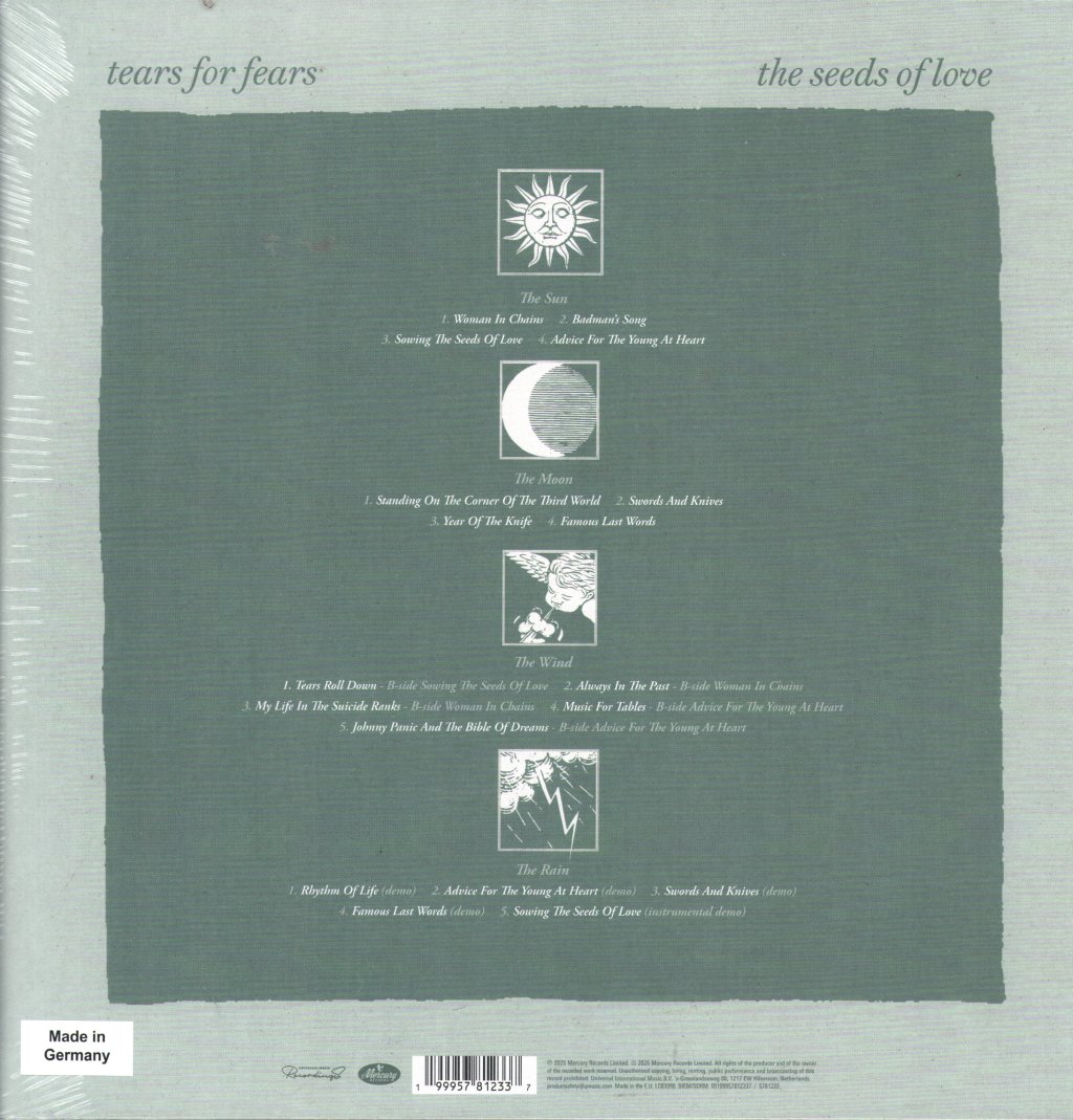 Tears For Fears - Seeds Of Love - Double Lp