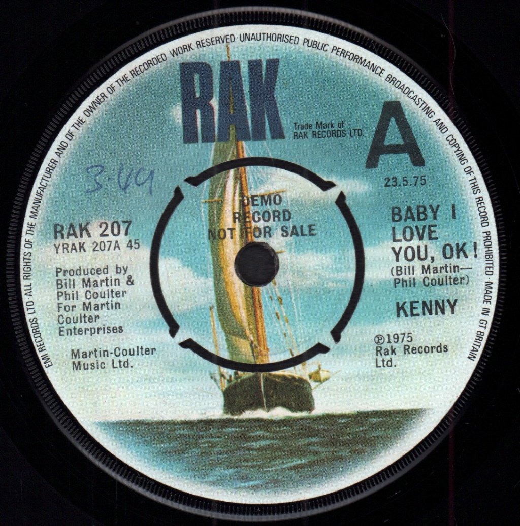 Kenny - Baby I Love You Ok - 7 Inch