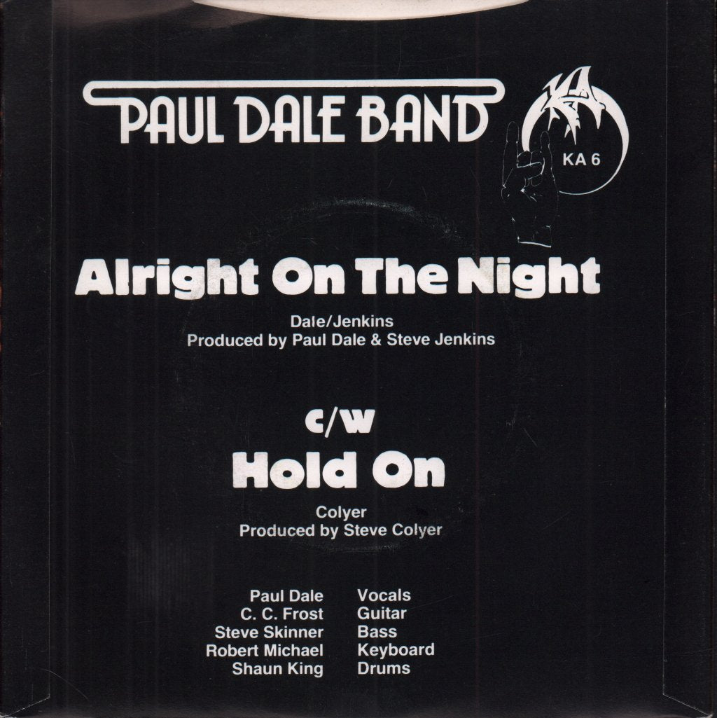 Paul Dale Band - Alright On The Night - 7 Inch