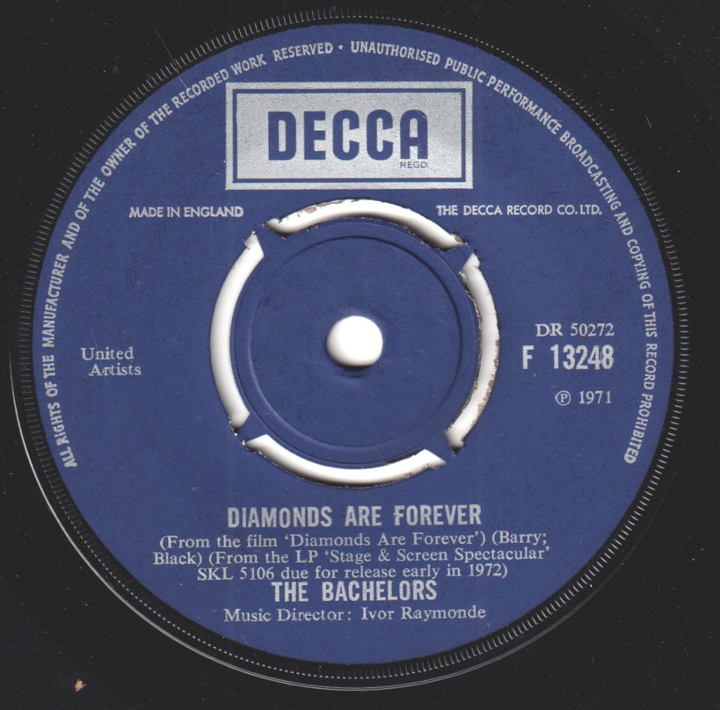 Bachelors - Diamonds Are Forever - 7 Inch