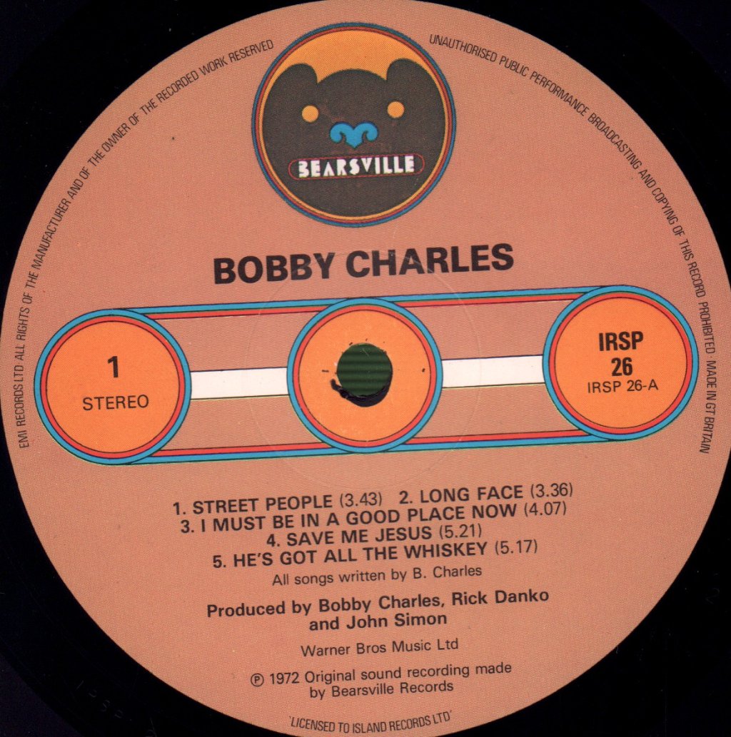 Bobby Charles - Bobby Charles - Lp