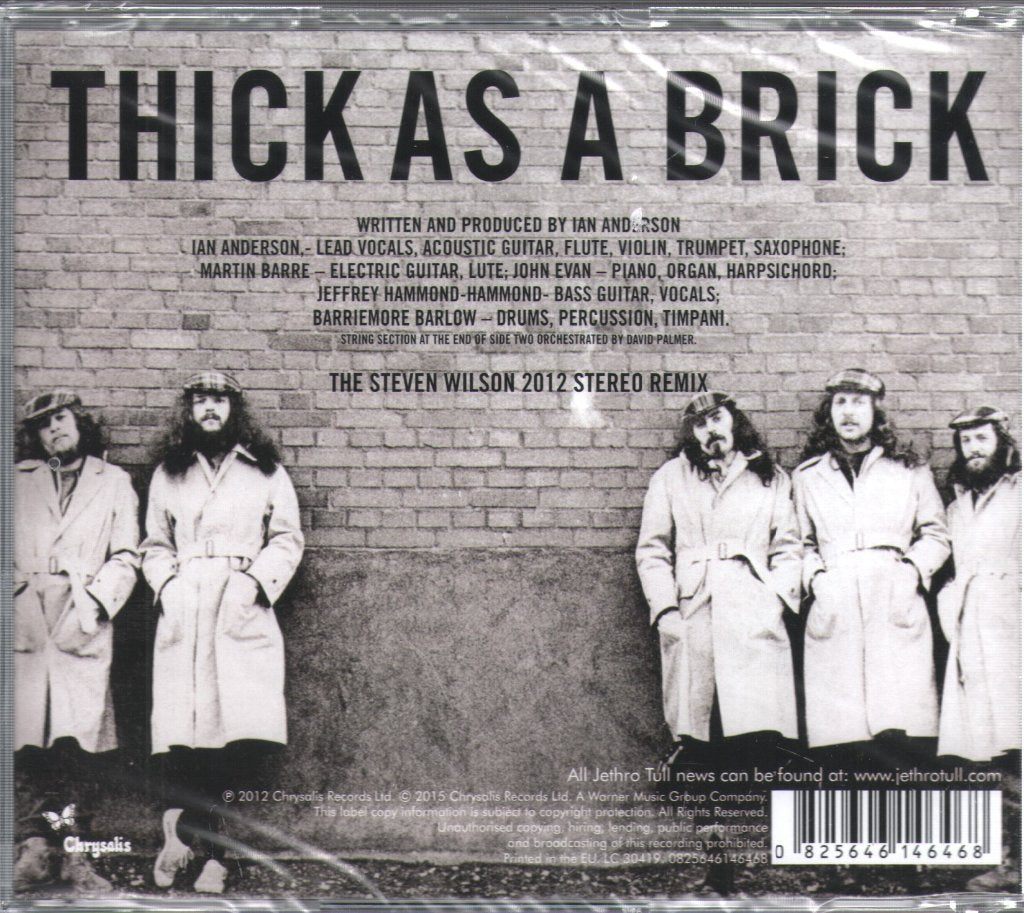 Jethro Tull - Thick As A Brick (The 2012 Steven Wilson Stereo Remix) - Cd