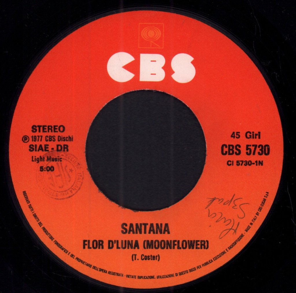Santana - Flor D'luna - 7 Inch