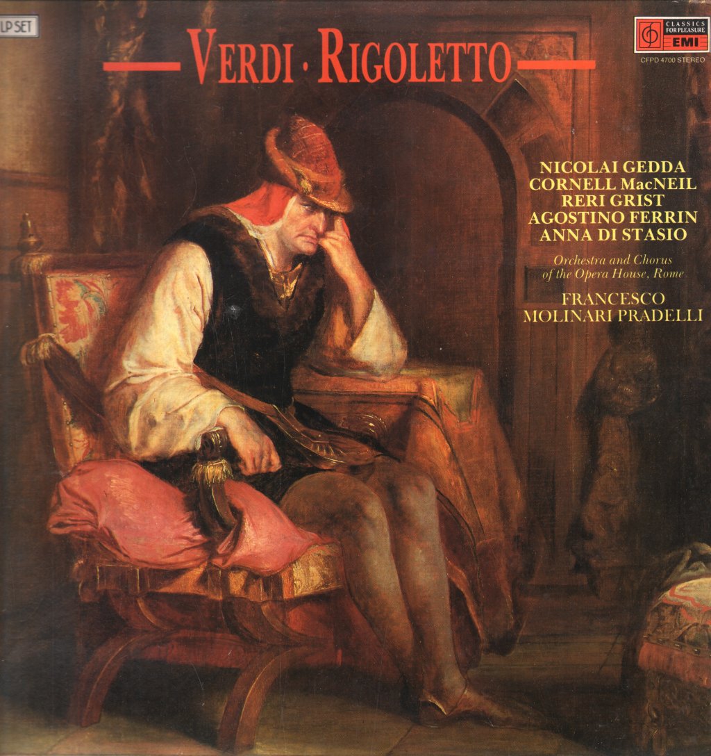 Nicolai Gedda / Cornell MacNeil / Francesco Molinari Pradelli - Verdi - Rigoletto - Double Lp
