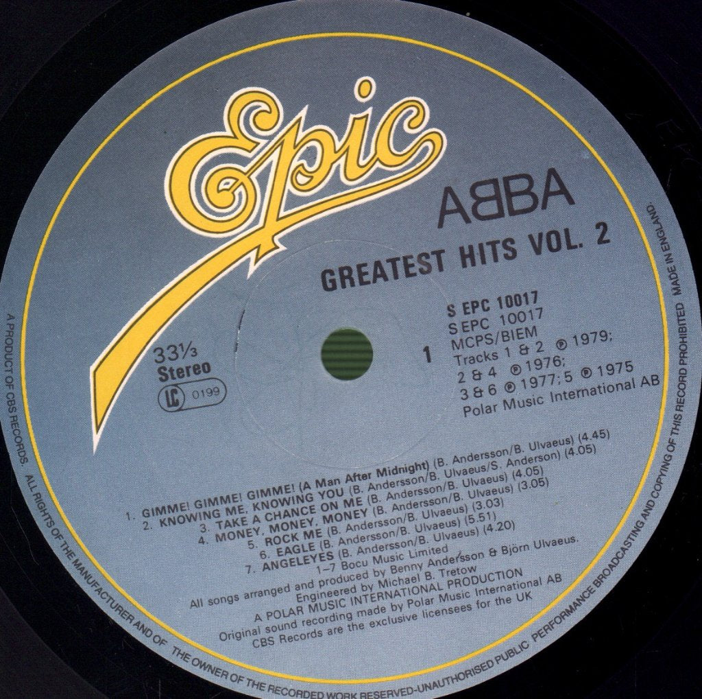 ABBA - Greatest Hits Volume 2 - Lp