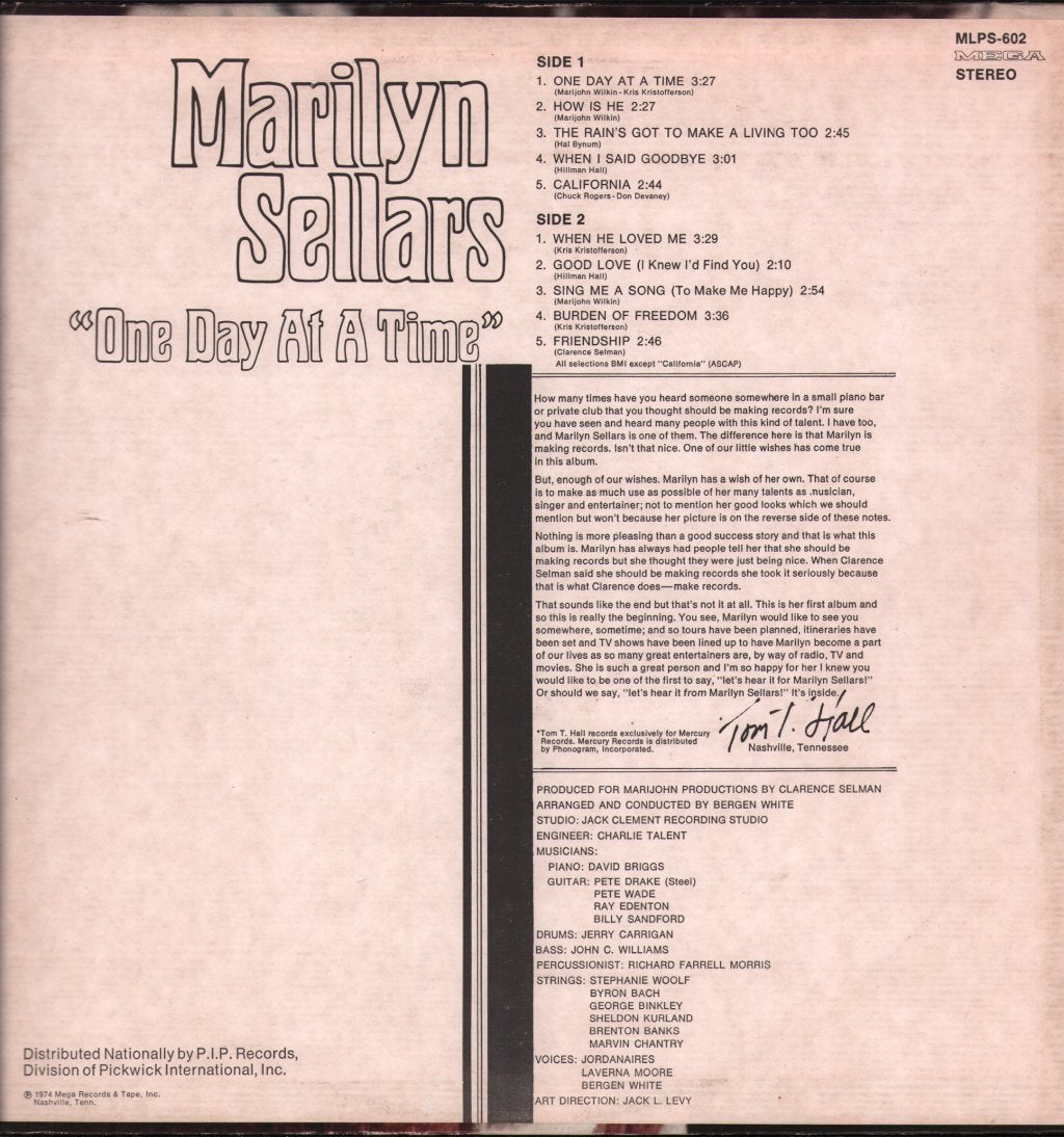 Marilyn Sellars - One Day At A Time - Lp