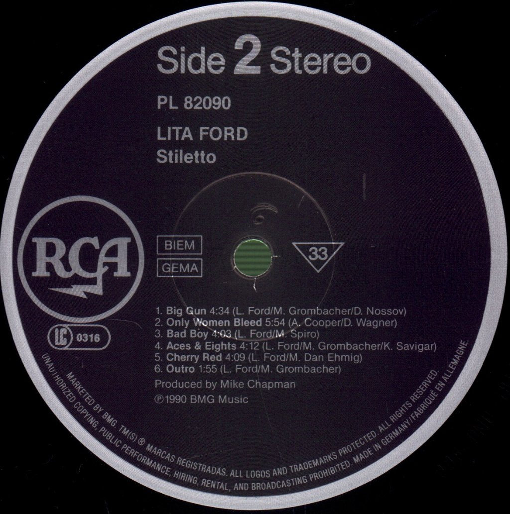 Lita Ford - Stiletto - Lp