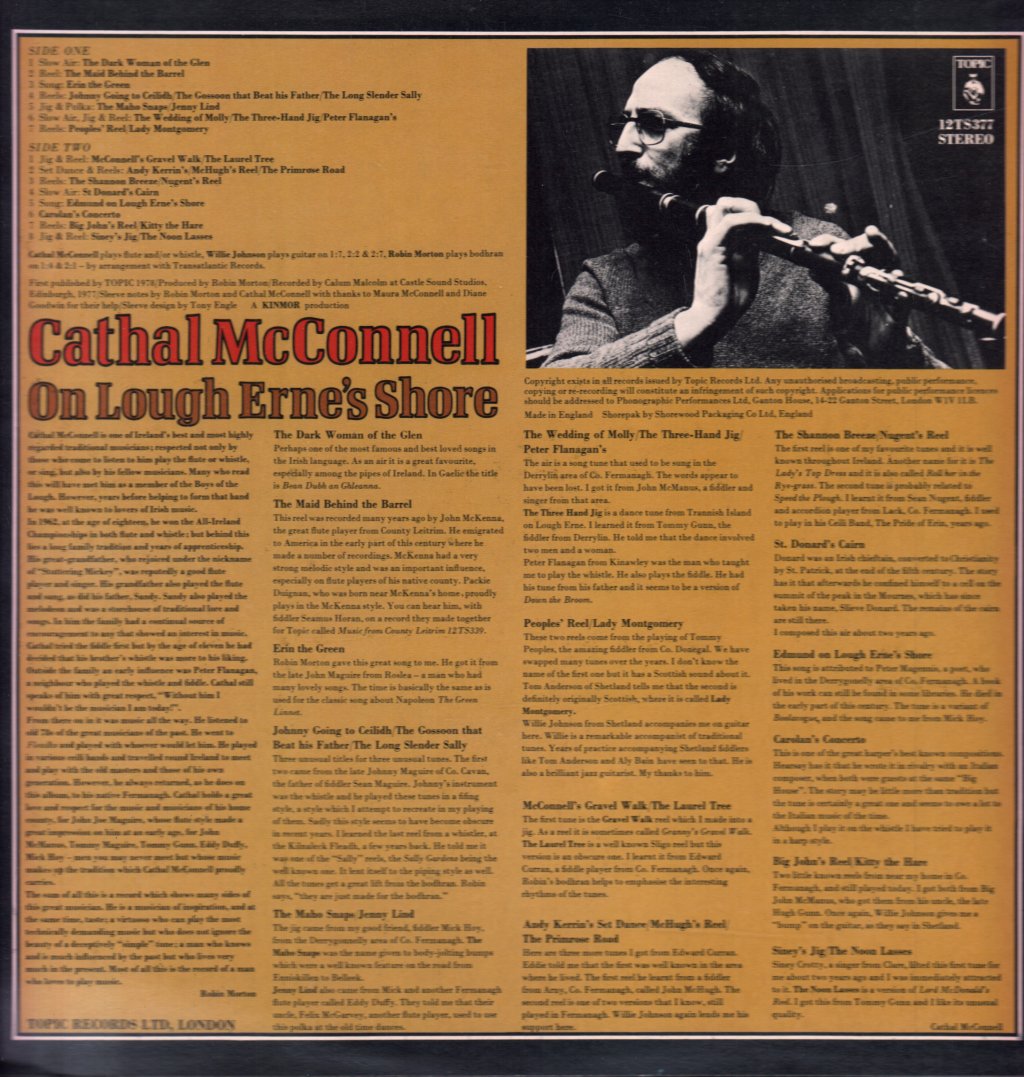 Cathal Mcconnell - On Lough Erne's Shore - Lp