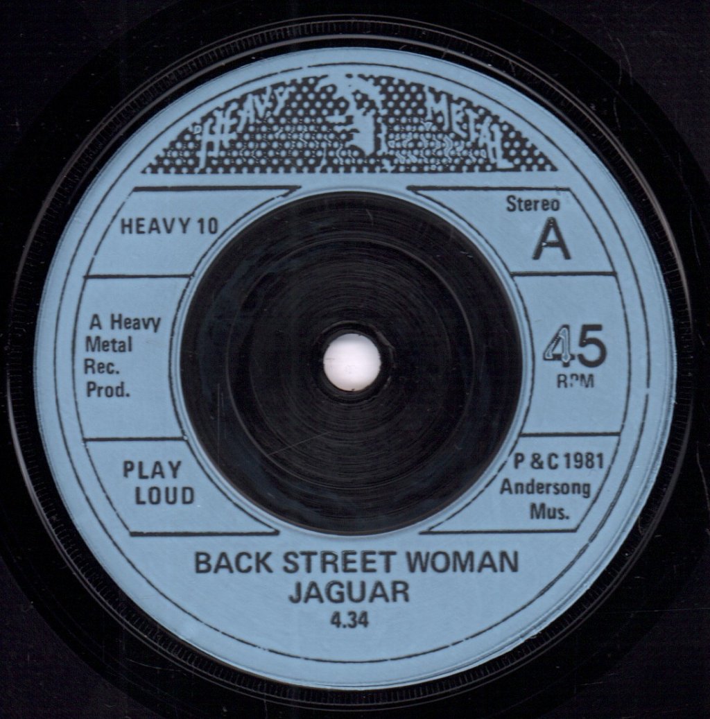 Jaguar (Nwobhm Group) - Back Street Woman - 7 Inch