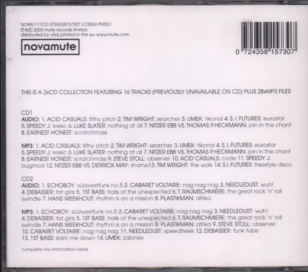 Various Artists - Novamute - Double Cd