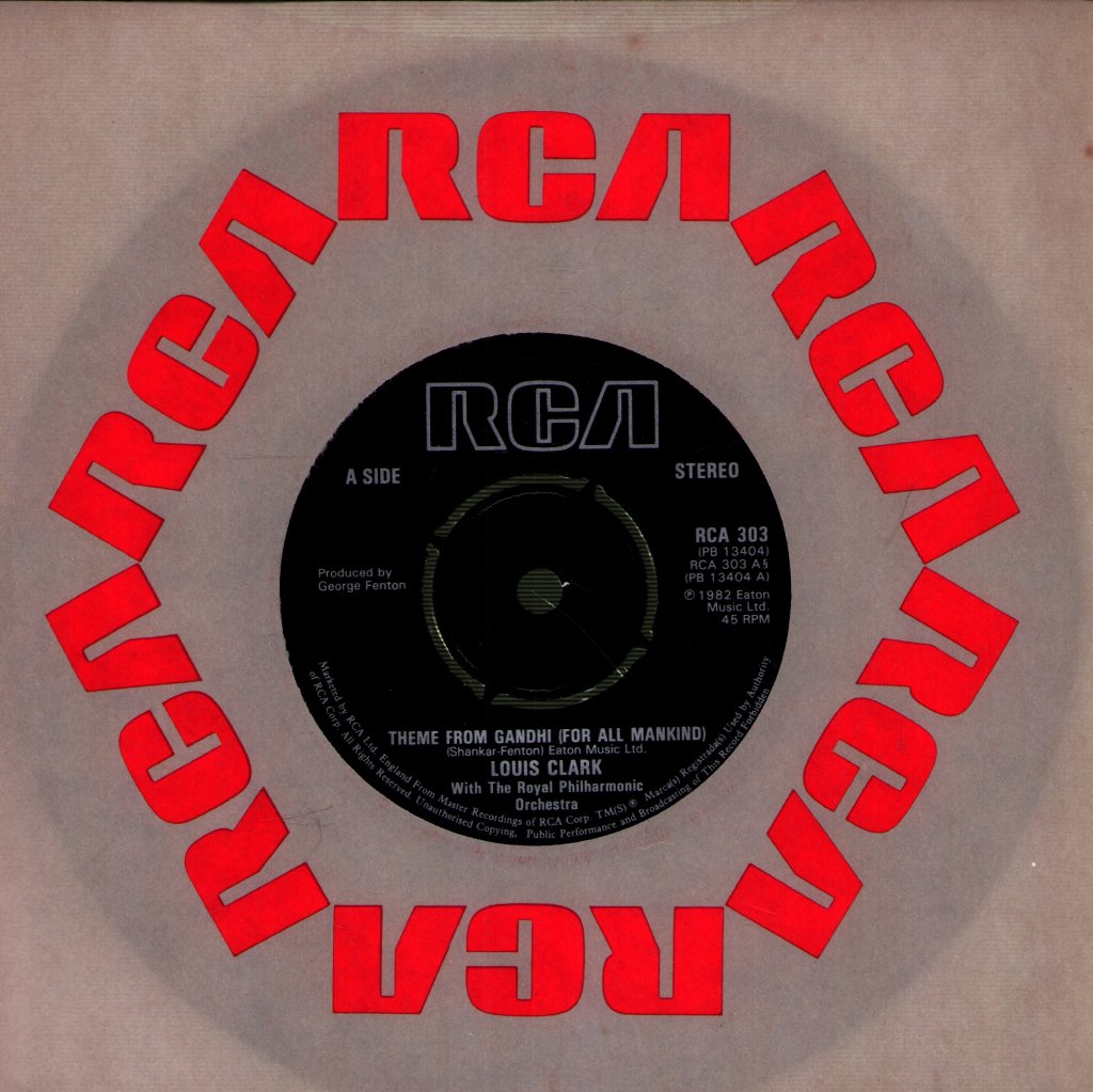 Louis Clark - Theme From Gandhi (For All Mankind) / The Girl In Blue - 7 Inch