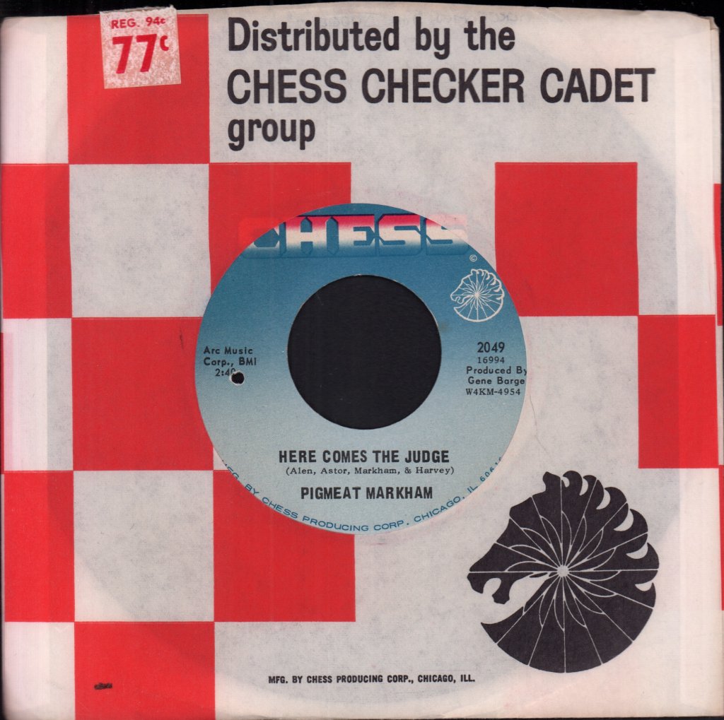 Pigmeat Markham - Here Comes The Judge - 7 Inch