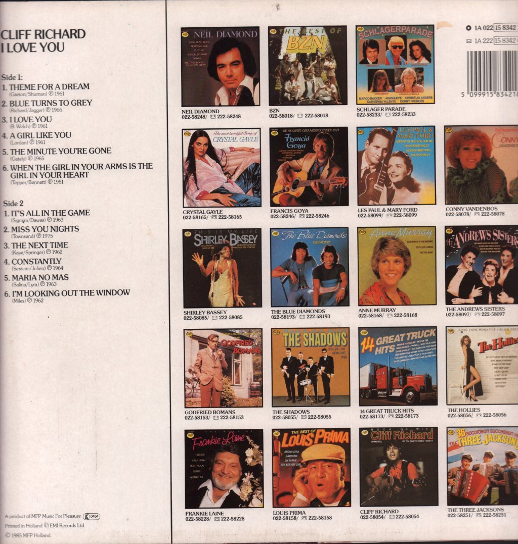Cliff Richard - I Love You - Lp
