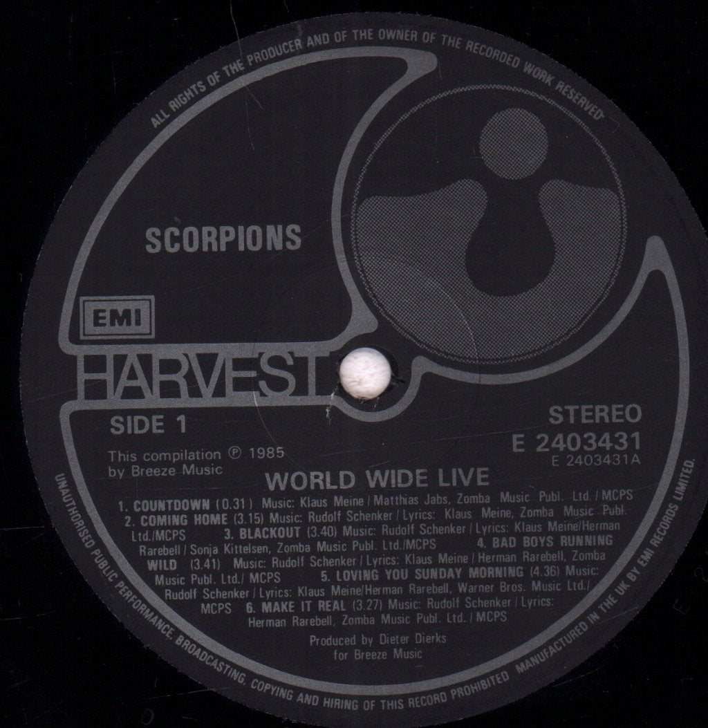 Scorpions - World Wide Live - Double Lp