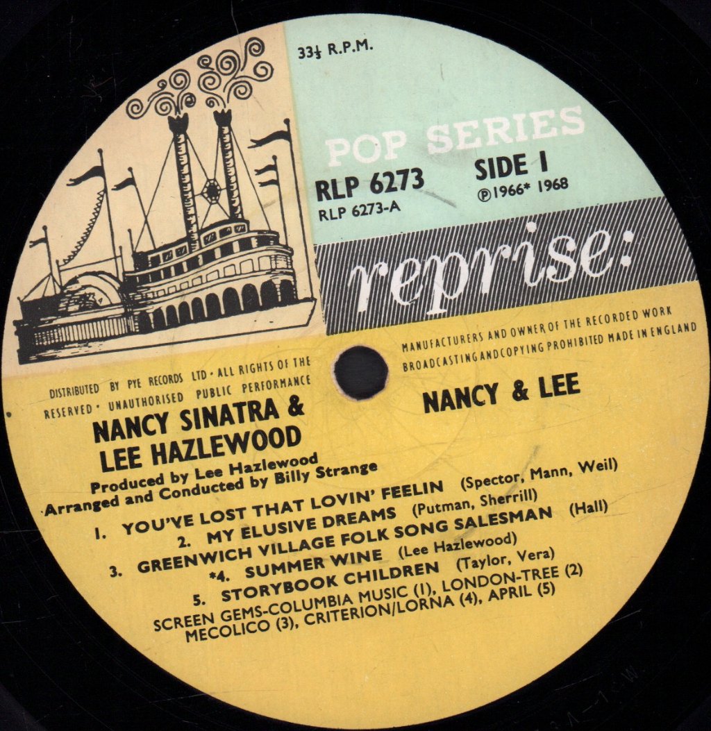 Nancy Sinatra And Lee Hazlewood - Nancy And Lee - Lp