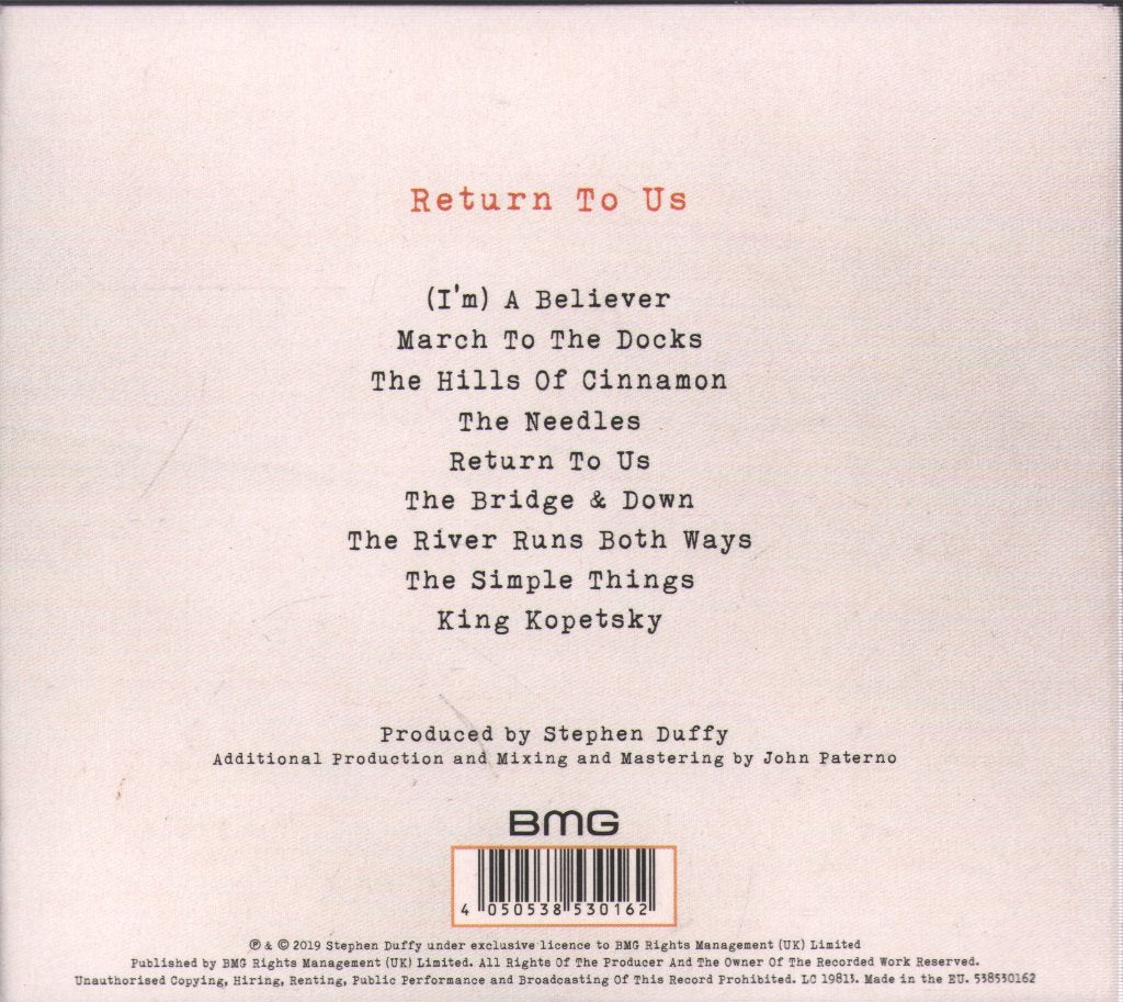 Lilac Time - Return To Us - Cd