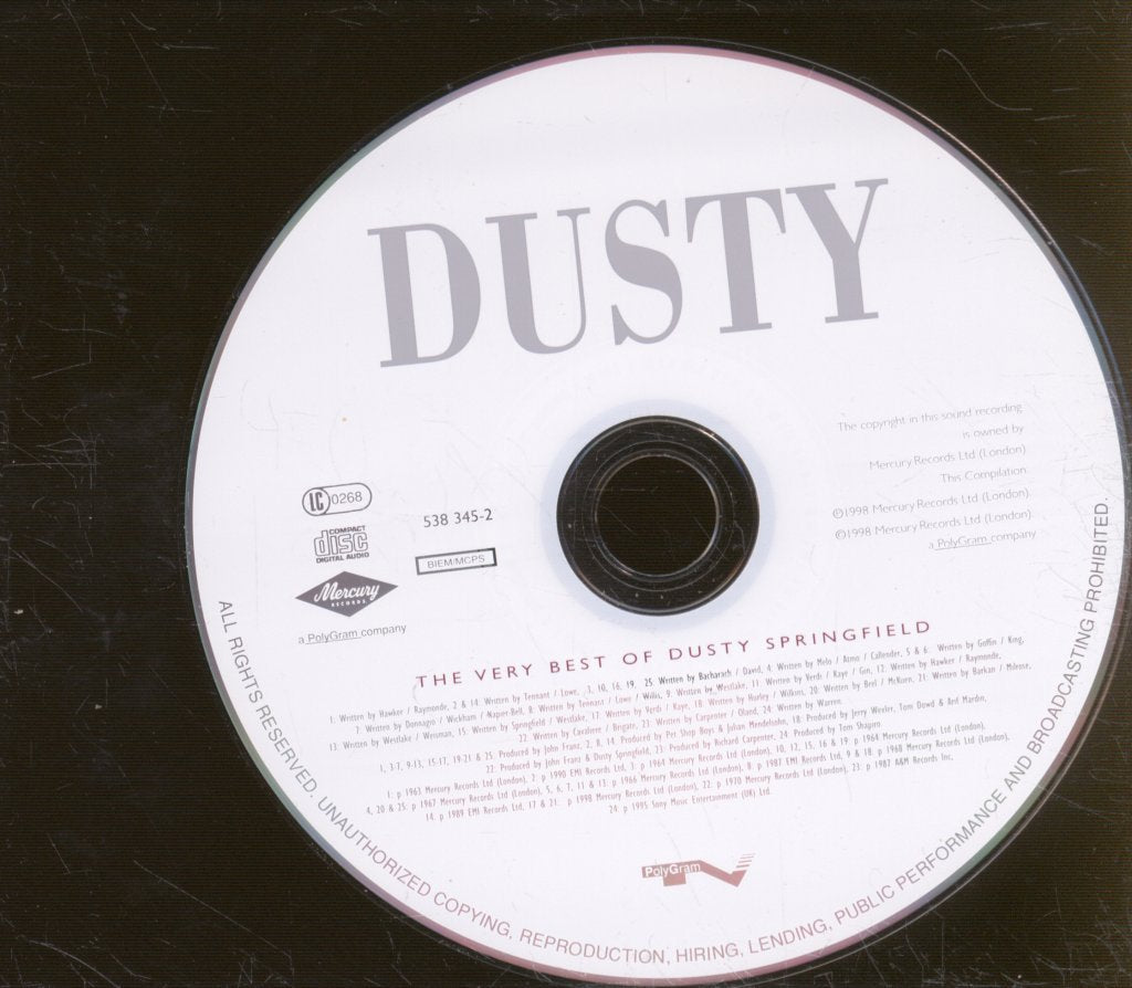 Dusty Springfield - Dusty (The Very Best Of Dusty Springfield) - Cd