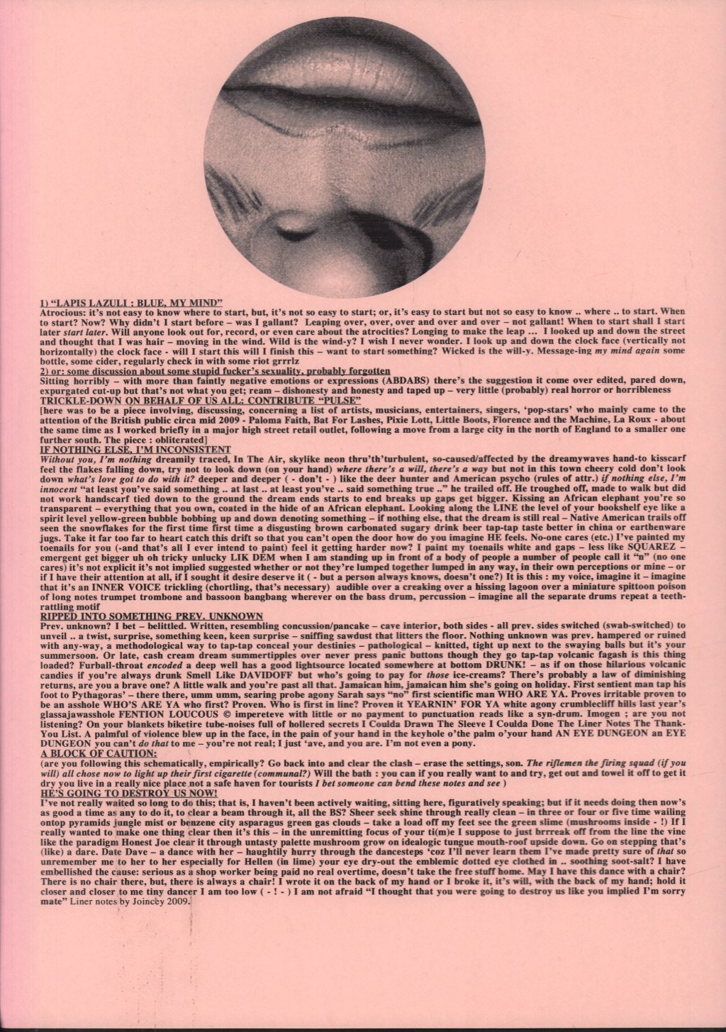 Part Wild Horses Mane On Both Sides - Blew In The Face - Lp