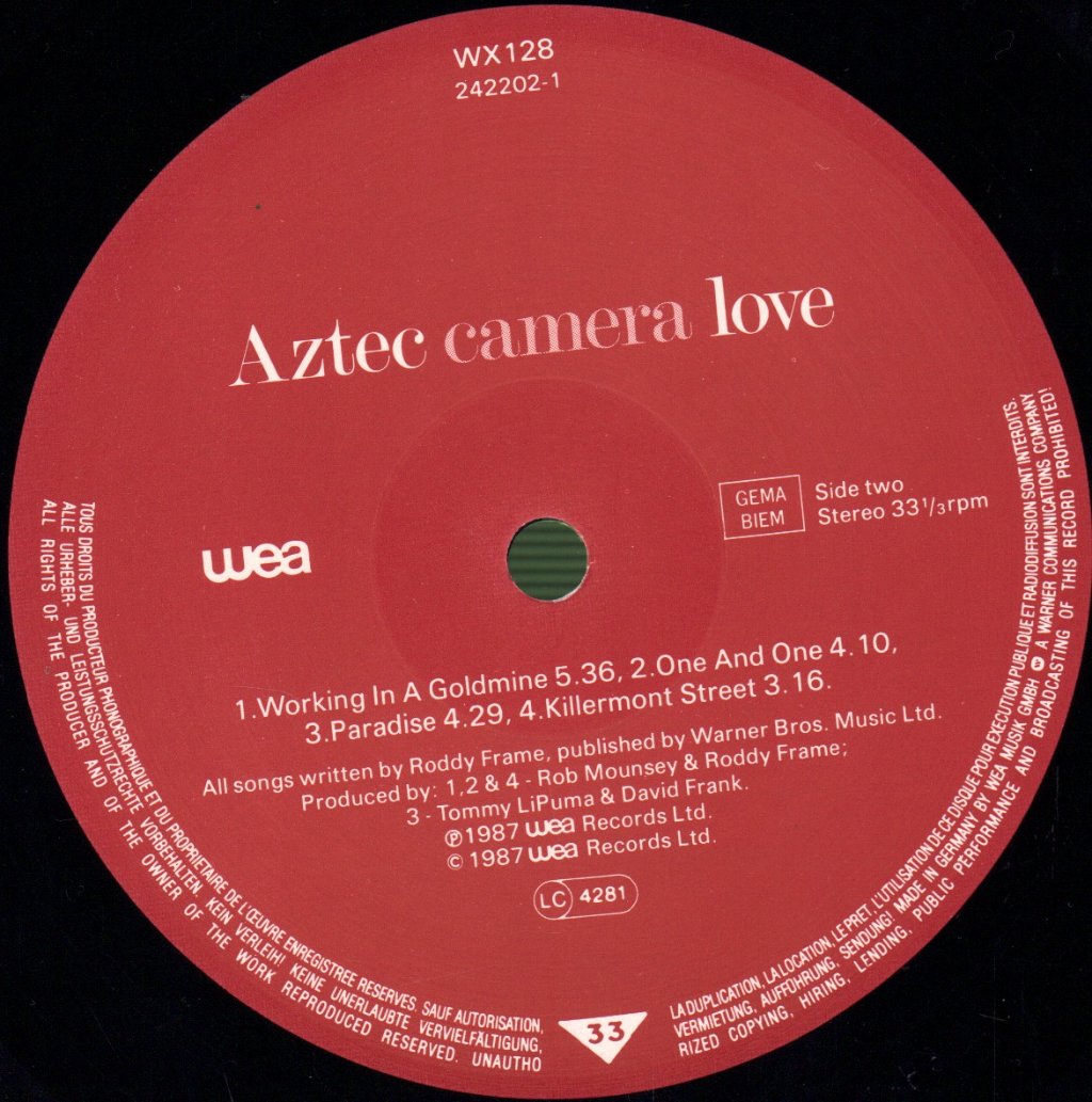 Aztec Camera - Love - Lp