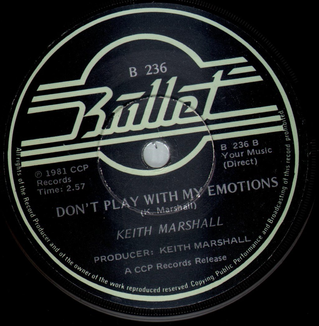 Keith Marshall - Only Crying - 7 Inch
