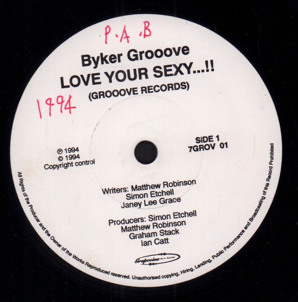 Byker Grooove - Love Your Sexy - 7 Inch