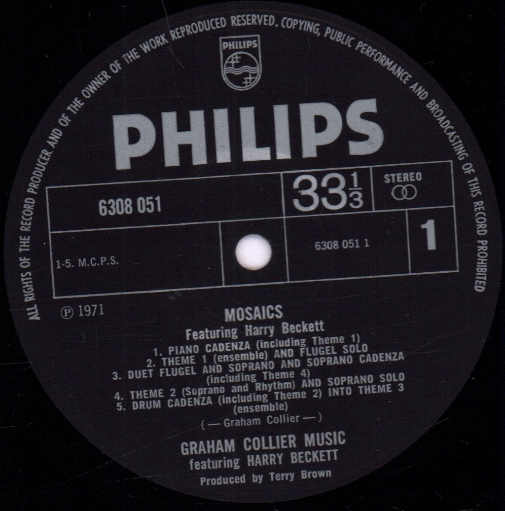 Graham Collier Music Featuring Harry Beckett - Mosaics - Lp
